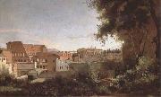 Jean Baptiste Camille  Corot View of the Colosseum from the Farnese Gardens (mk09) Sweden oil painting artist